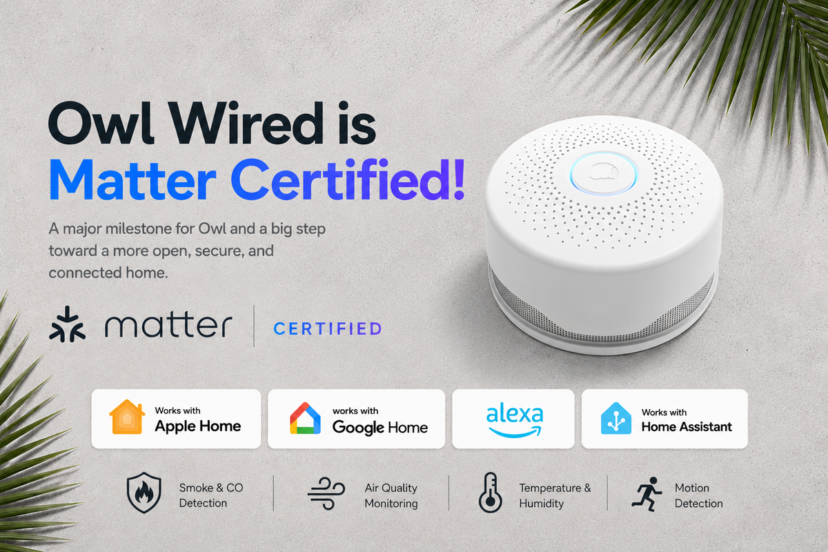 Owl Wired Is Now Matter Certified